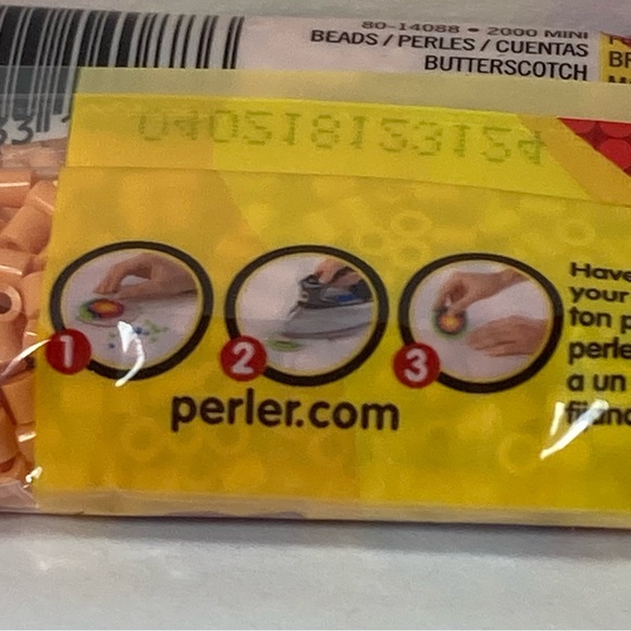 Perler Orange Mini Beads 30 Packs (2000 Beads per Pack) Small Butterscotch Craft - Picture 12 of 14